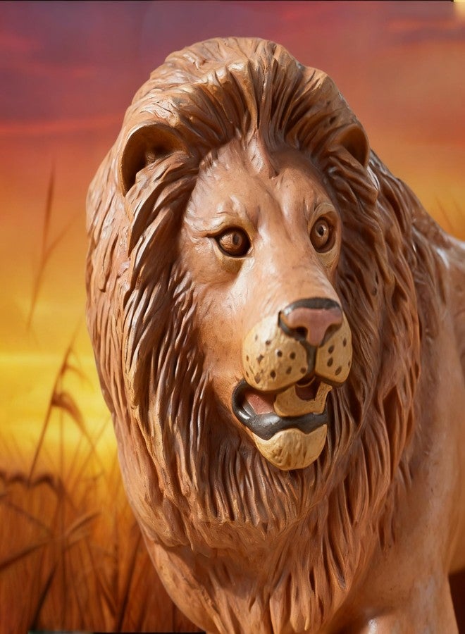 Keena 8PCS Realistic Lion Figurines with Lion Cubs, 2-8" Jungle Animals Figures Family Set Includes Baby Lions, Educational Toy Cake Toppers Christmas Birthday Gift for Kids Toddlers - Image 4